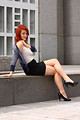 Free Stock Photo: A beautiful young woman in business attire