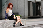 Free Stock Photo: A beautiful young woman in business attire