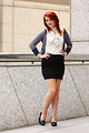 Free Stock Photo: A beautiful young woman in business attire