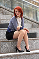 Free Stock Photo: A beautiful young woman in business attire