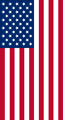 Free Stock Photo: Vertical illustration of an American flag
