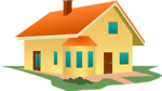 Free Stock Photo: Illustration of a yellow house