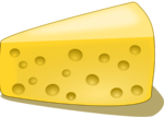 Free Stock Photo: Illustration of a slice of cheese