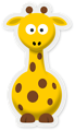Free Stock Photo: Cartoon illustration of a giraffe