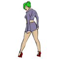 Free Stock Photo: Illustration of a beautiful woman in a skirt