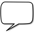 Free Stock Photo: Illustration of a blank cartoon bubble