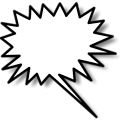 Free Stock Photo: Illustration of a blank cartoon bubble with a transparent background.