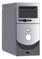 Free Stock Photo: Illustration of a desktop computer case