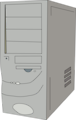 Free Stock Photo: Illustration of a desktop computer case