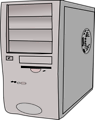 Free Stock Photo: Illustration of a desktop computer case