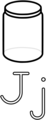 Free Stock Photo: Illustration of the letter J with a jar