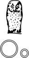 Free Stock Photo: Illustration of the letter O with an owl