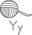 Free Stock Photo: Illustration of the letter X with yarn