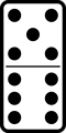 Free Stock Photo: Illustration of a domino tile
