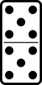 Free Stock Photo: Illustration of a domino tile