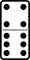Free Stock Photo: Illustration of a domino tile