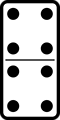 Free Stock Photo: Illustration of a domino tile