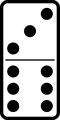 Free Stock Photo: Illustration of a domino tile