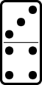 Free Stock Photo: Illustration of a domino tile