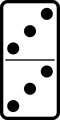 Free Stock Photo: Illustration of a domino tile