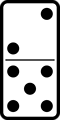 Free Stock Photo: Illustration of a domino tile