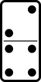 Free Stock Photo: Illustration of a domino tile