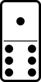 Free Stock Photo: Illustration of a domino tile
