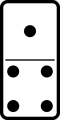Free Stock Photo: Illustration of a domino tile