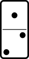 Free Stock Photo: Illustration of a domino tile