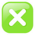 Free Stock Photo: Illustration of a green close button