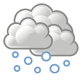Free Stock Photo: Illustration of a stormy cloud with snow