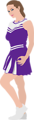 Free Stock Photo: Illustration of a cheerleader