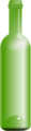 Free Stock Photo: Illustration of a green wine bottle