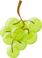 Free Stock Photo: Illustration of a bunch of green grapes