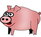 Free Stock Photo: Illustration of cartoon pig
