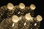 Free Stock Photo: Plastic water drinking bottles