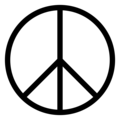 Free Stock Photo: Illustration of a peace symbol
