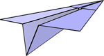 Free Stock Photo: Illustration of a paper airplane