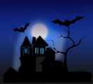 Free Stock Photo: Illustration of a haunted house