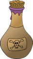 Free Stock Photo: Illustration of a bottle of poison