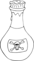 Free Stock Photo: Illustration of a bottle of poison