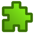 Free Stock Photo: Illustration of a green puzzle piece