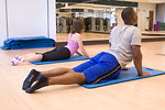 Free Stock Photo: A man and woman working out in a fitness center