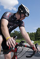 Free Stock Photo: A young man riding a bicycle