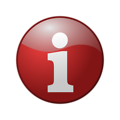 Free Stock Photo: Illustration of a red information button