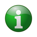 Free Stock Photo: Illustration of a green information button