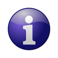 Free Stock Photo: Illustration of a blue information button