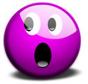 Free Stock Photo: Illustration of a purple smiley face