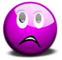 Free Stock Photo: Illustration of a purple smiley face