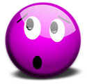 Free Stock Photo: Illustration of a purple smiley face